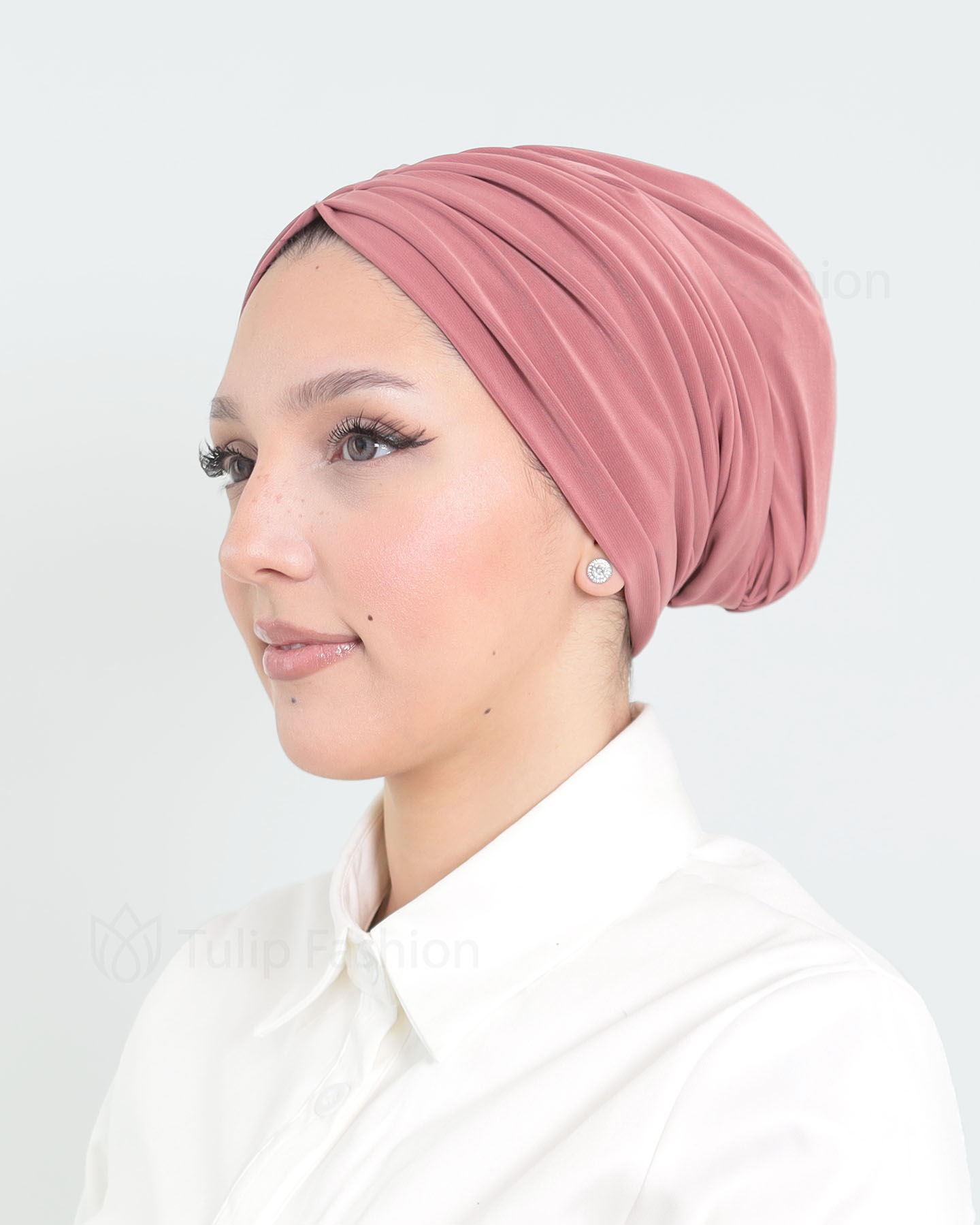 Turban - Lotus - Mörkrosa