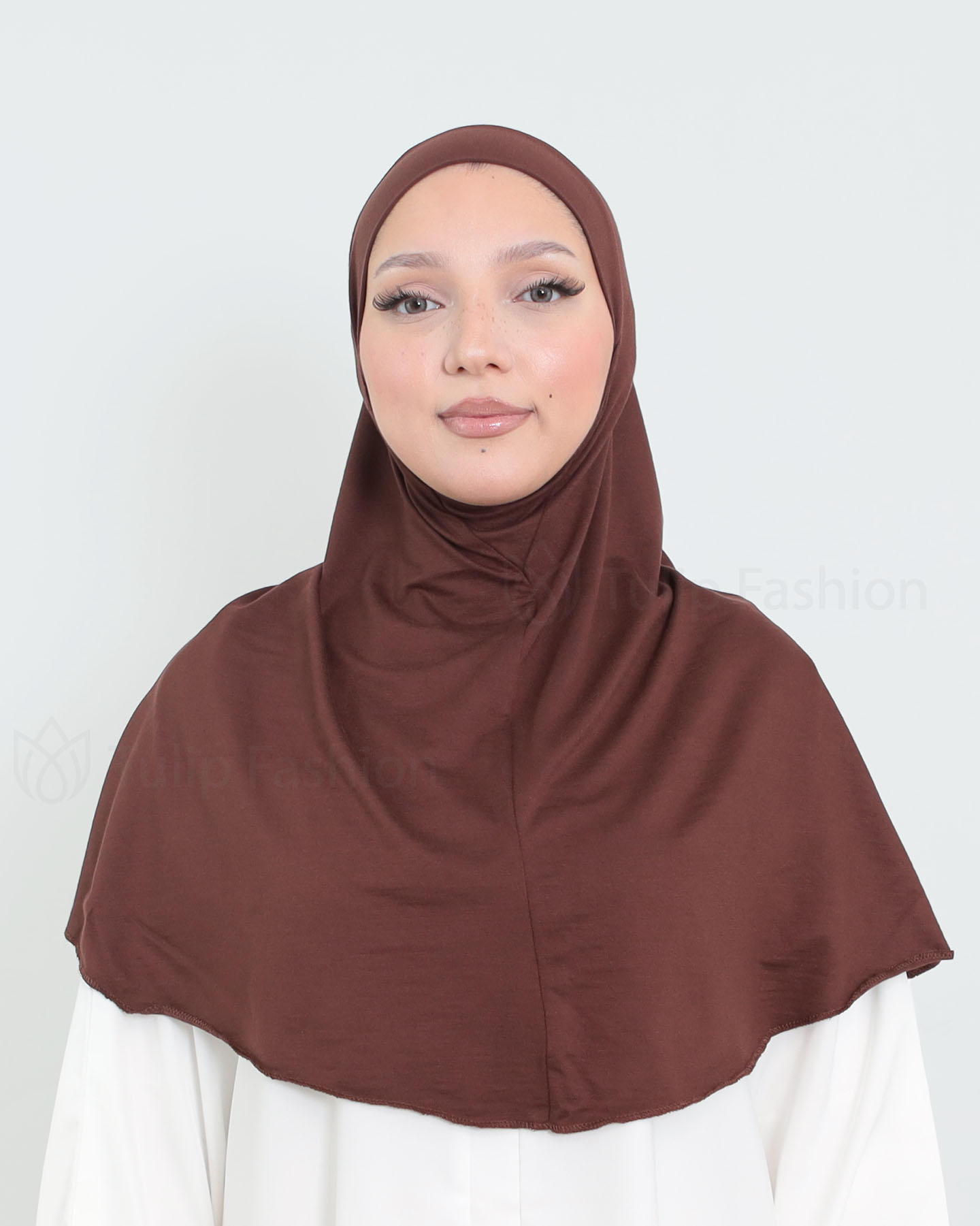 Hijab - Al Amira X-Large - En del - Brun
