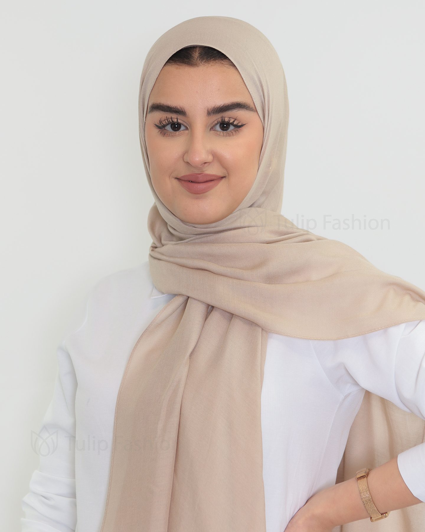 Hijab - Modal - Brunt socker