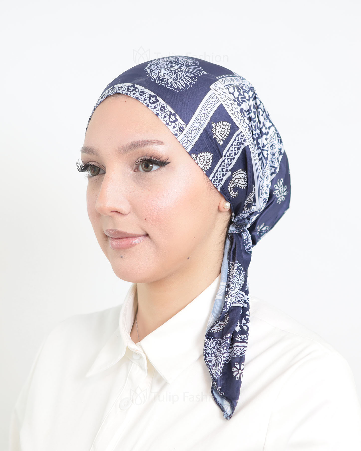 Turban - Luna - Marinblå
