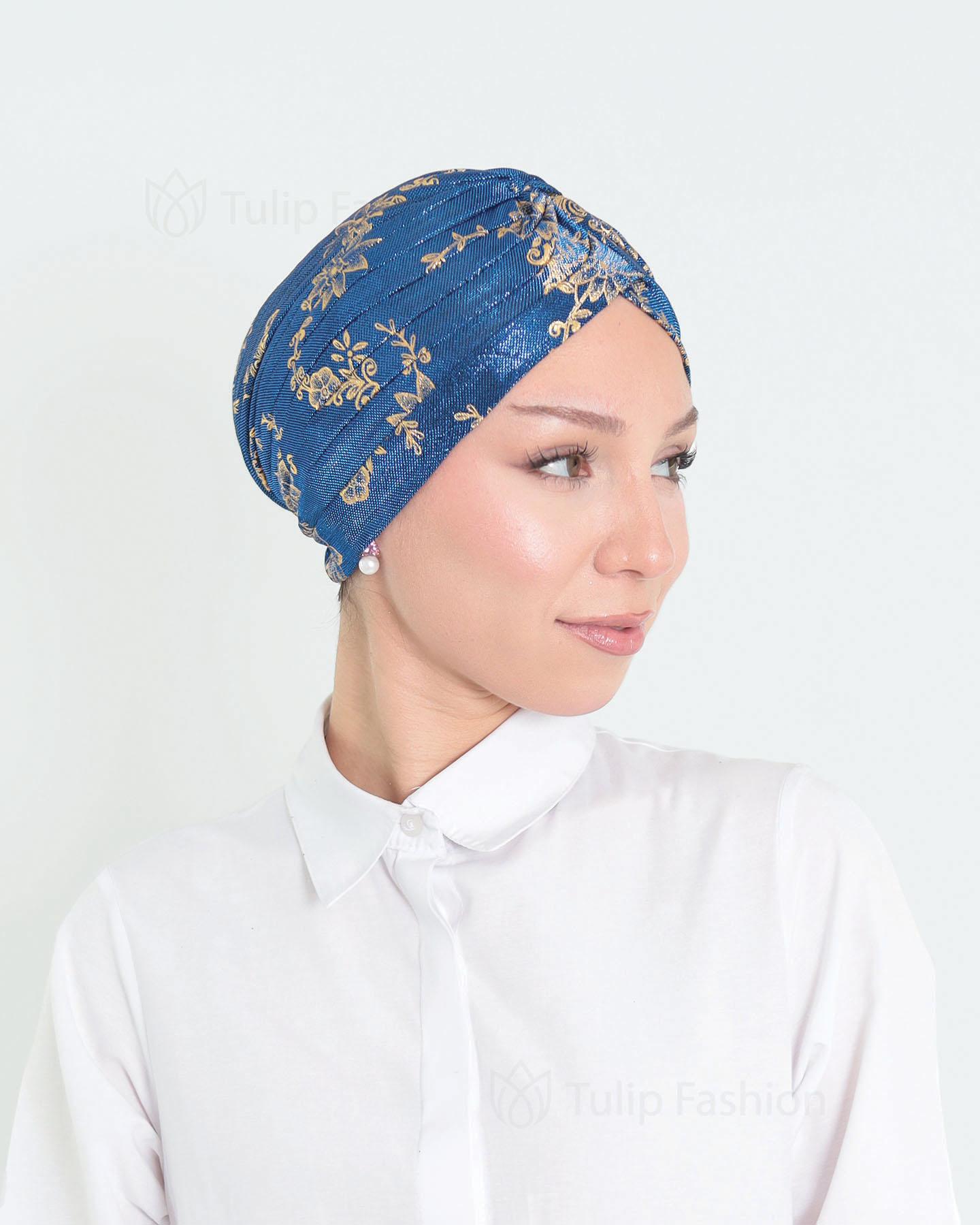 Turban - Aysel - Royal Blå