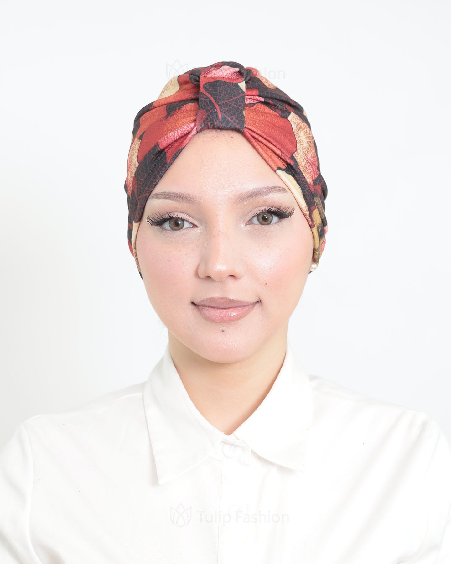 Turban - Hazel - Röd