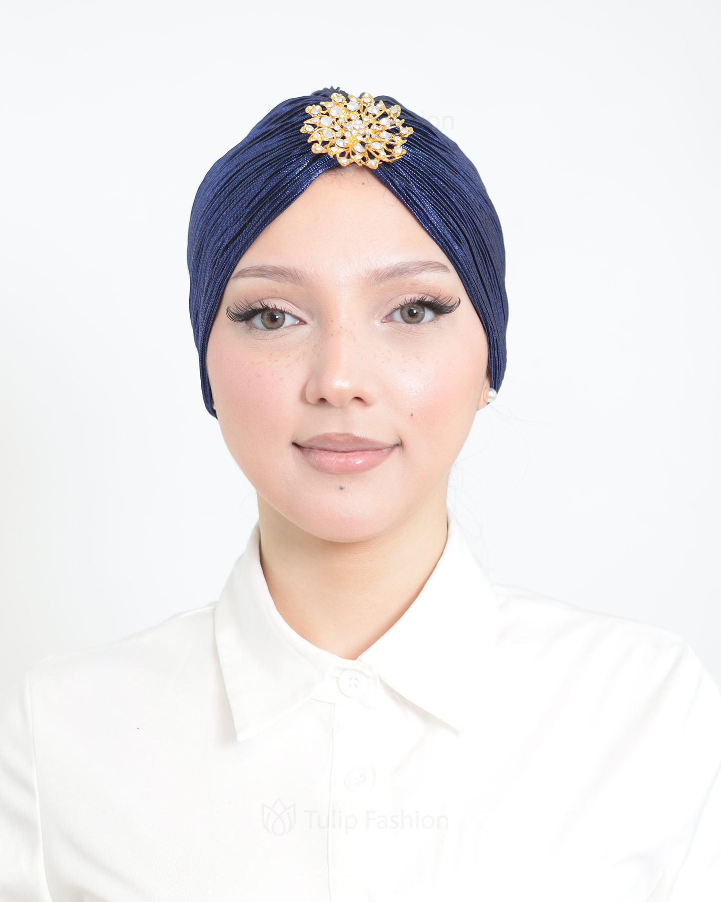 Turban - Evelyn - Royal Blå