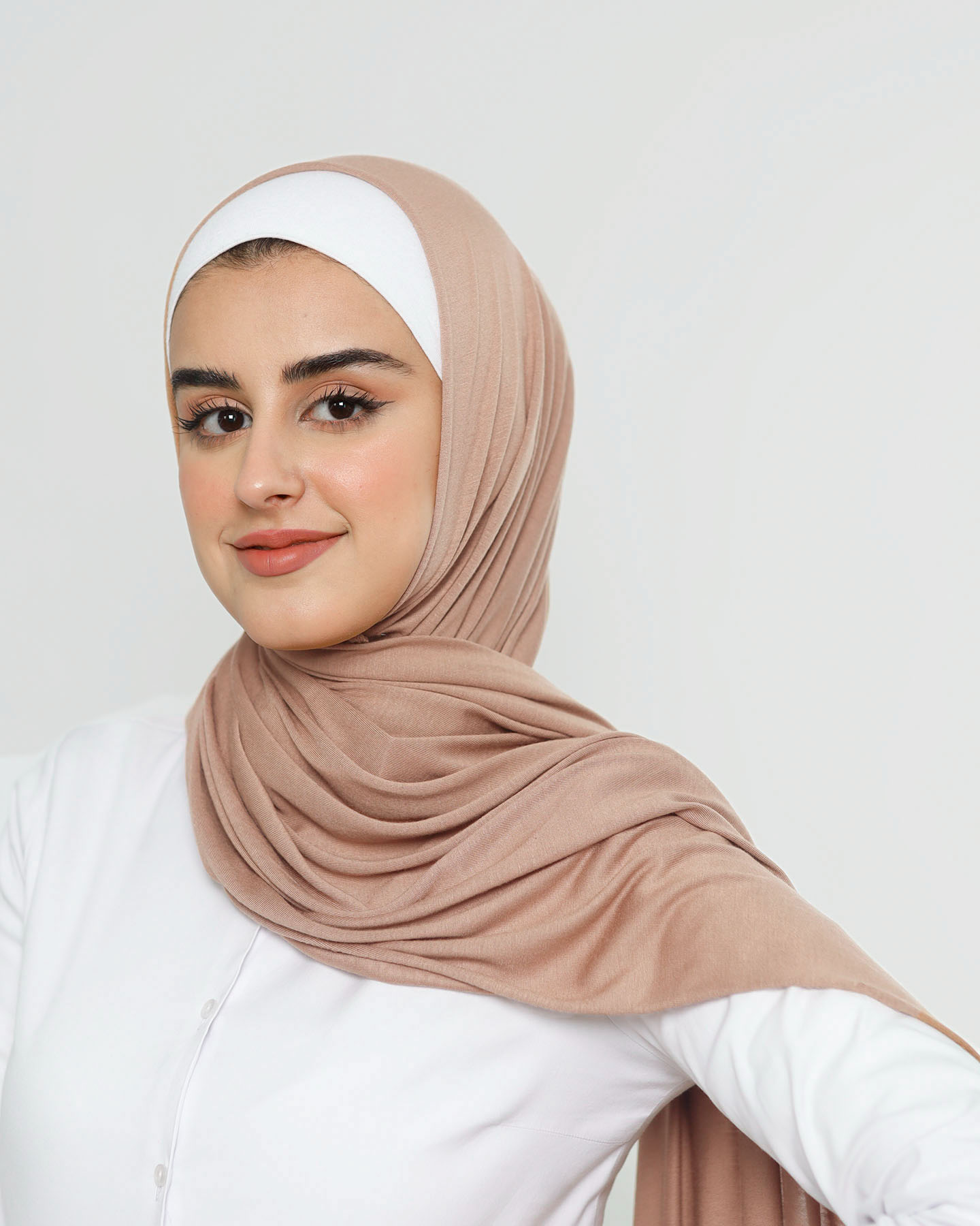 Hijab - Stretch Jersey - Ljus Mauve