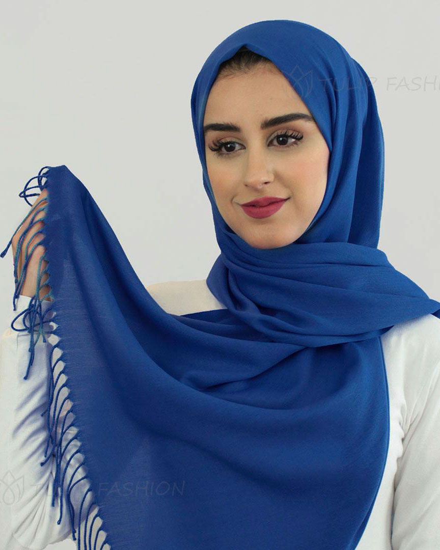Hijab - Pashmina - Blå