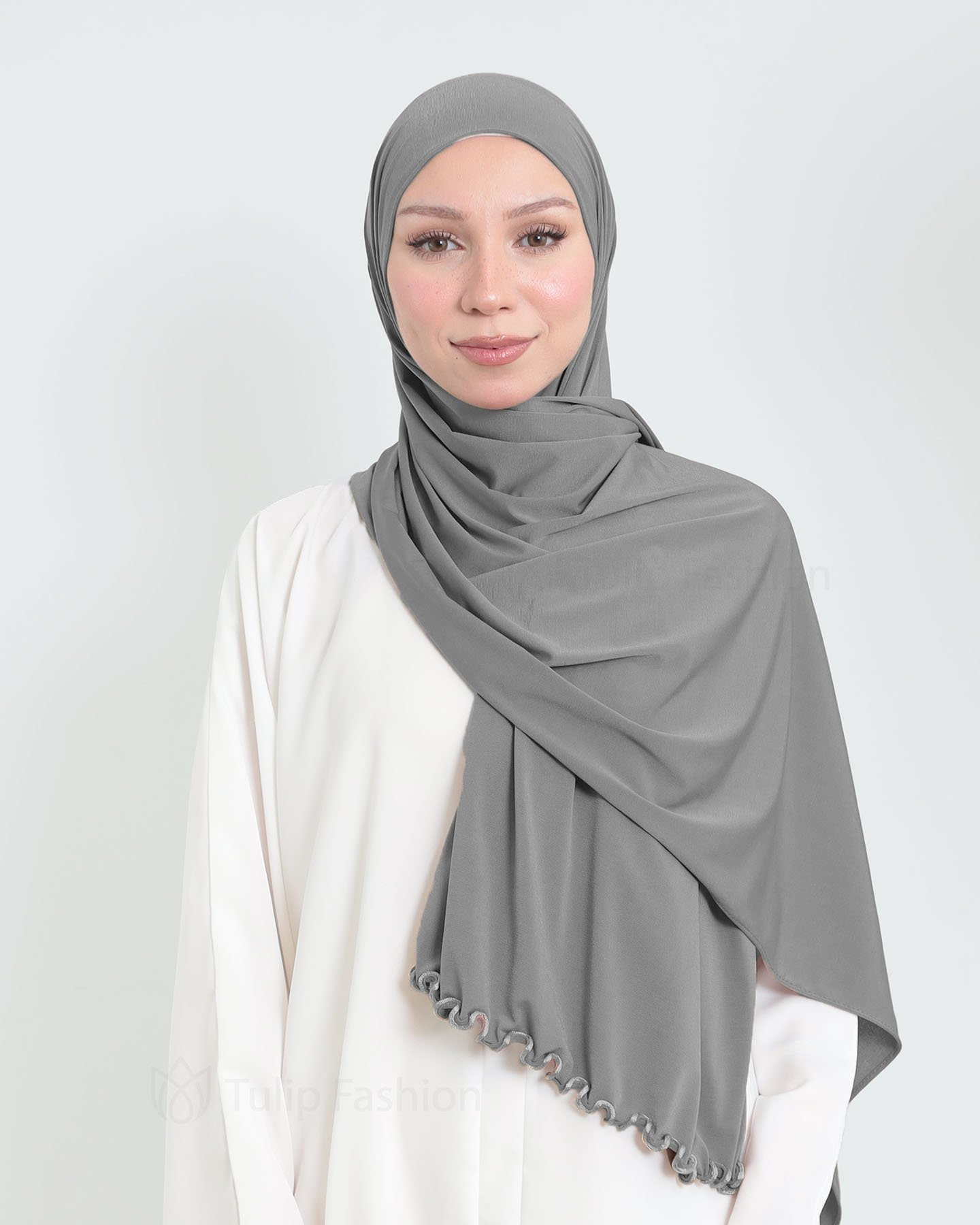 Hijab - Lycra - Grå