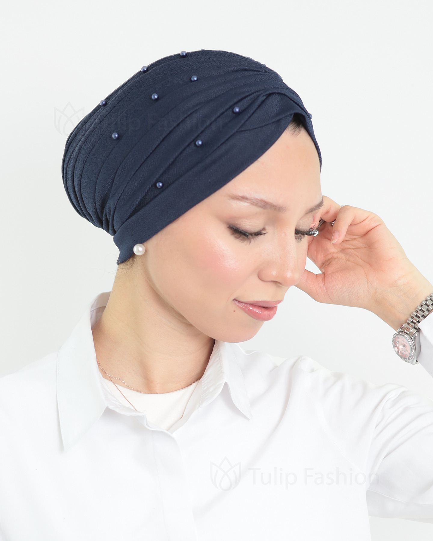 Turban - Dilara - Marinblå
