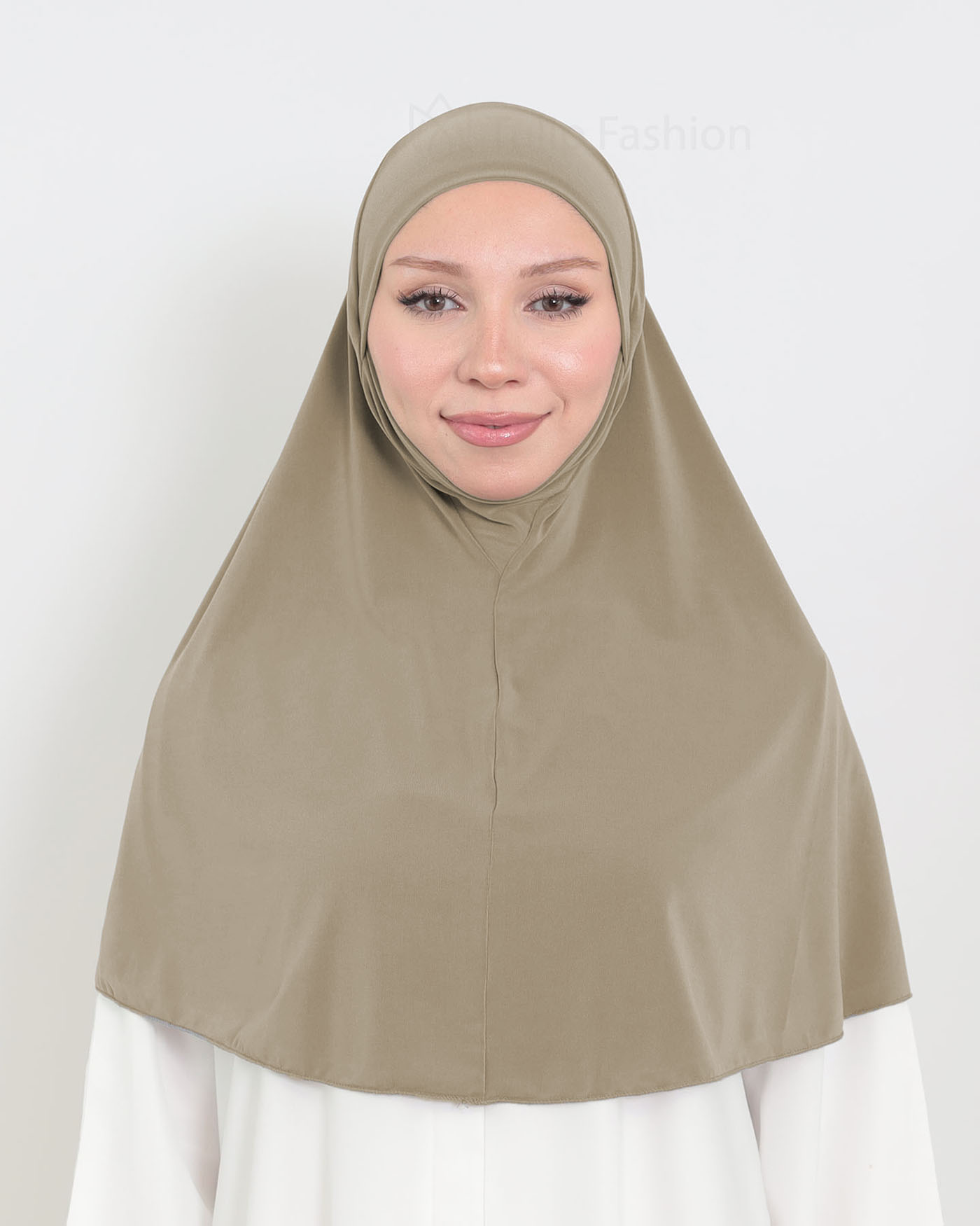 Hijab - Al Amira X-Large Lycra - Kakao Brun
