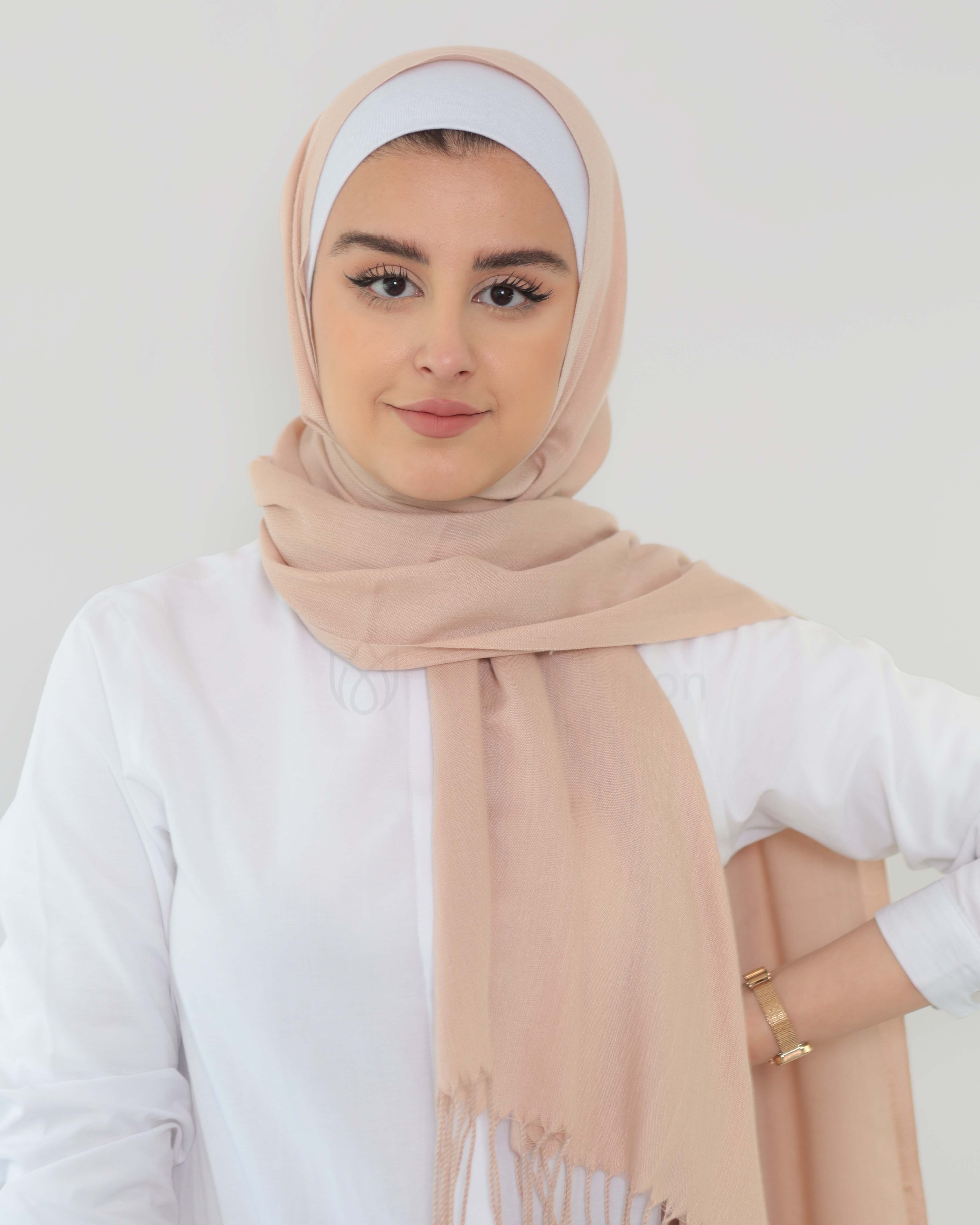 Hijab - Pashmina - Brunt socker