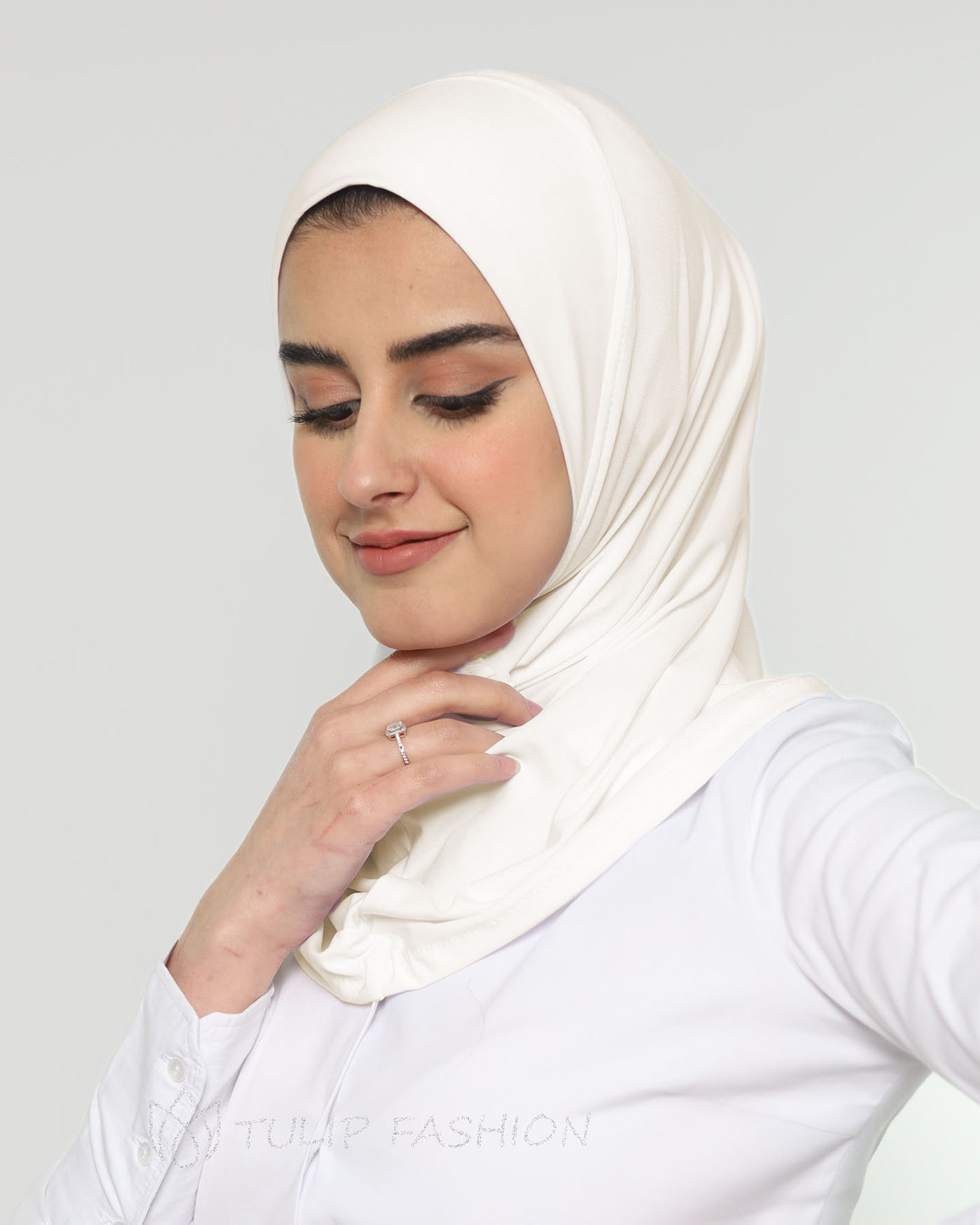 Hijab - Al Amira Lycra - En del - Off-White