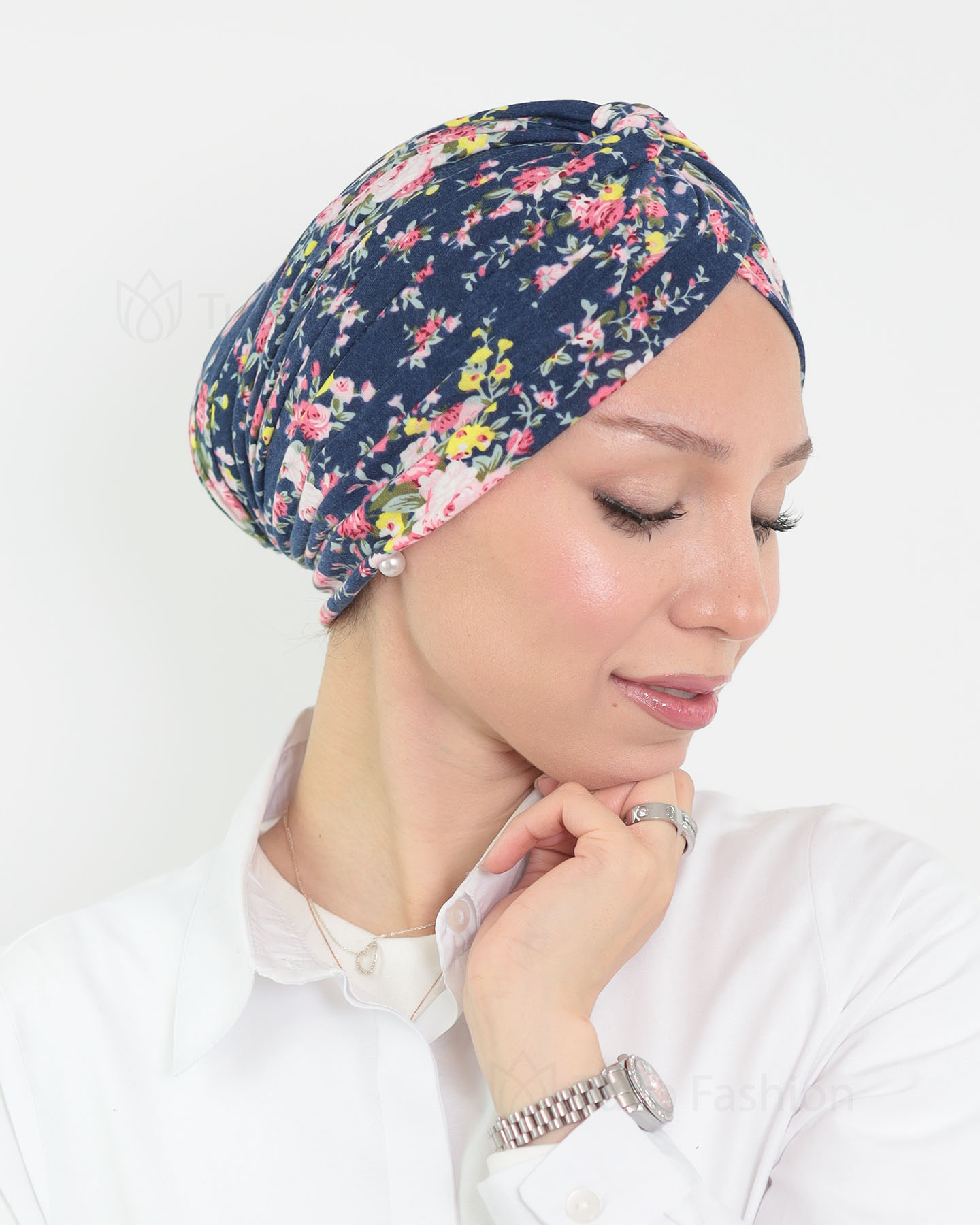 Turban - Casia - Marinblå
