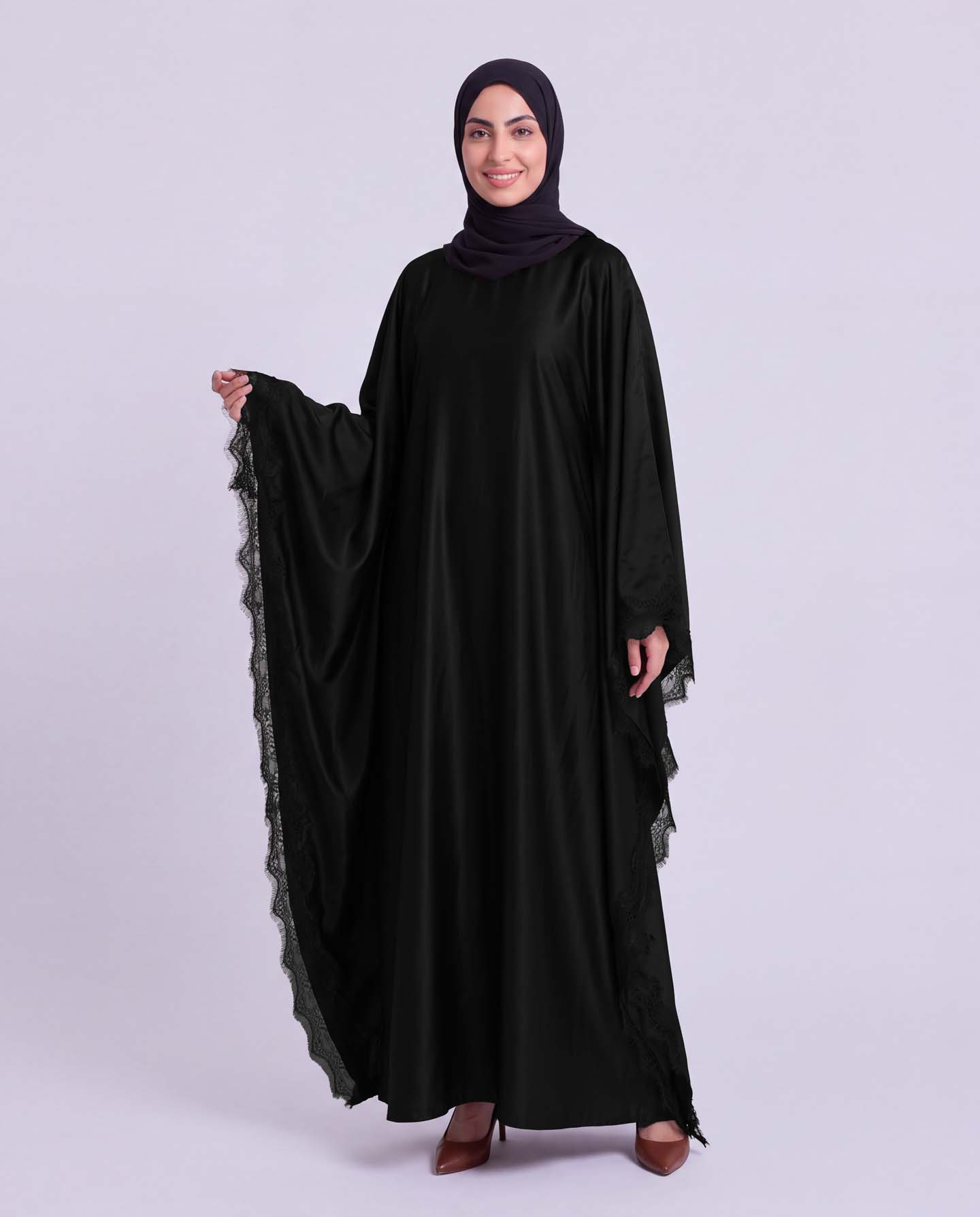 Butterfly Abaya - Svart